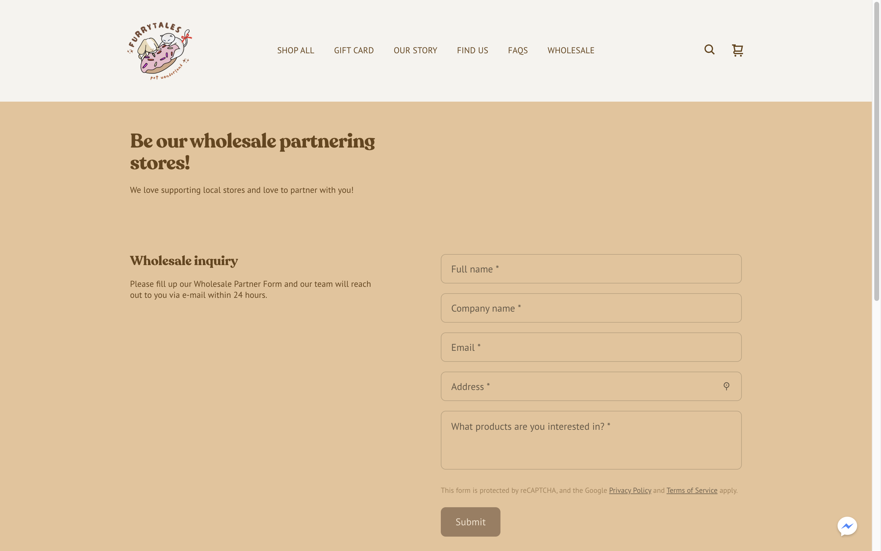 Original website form