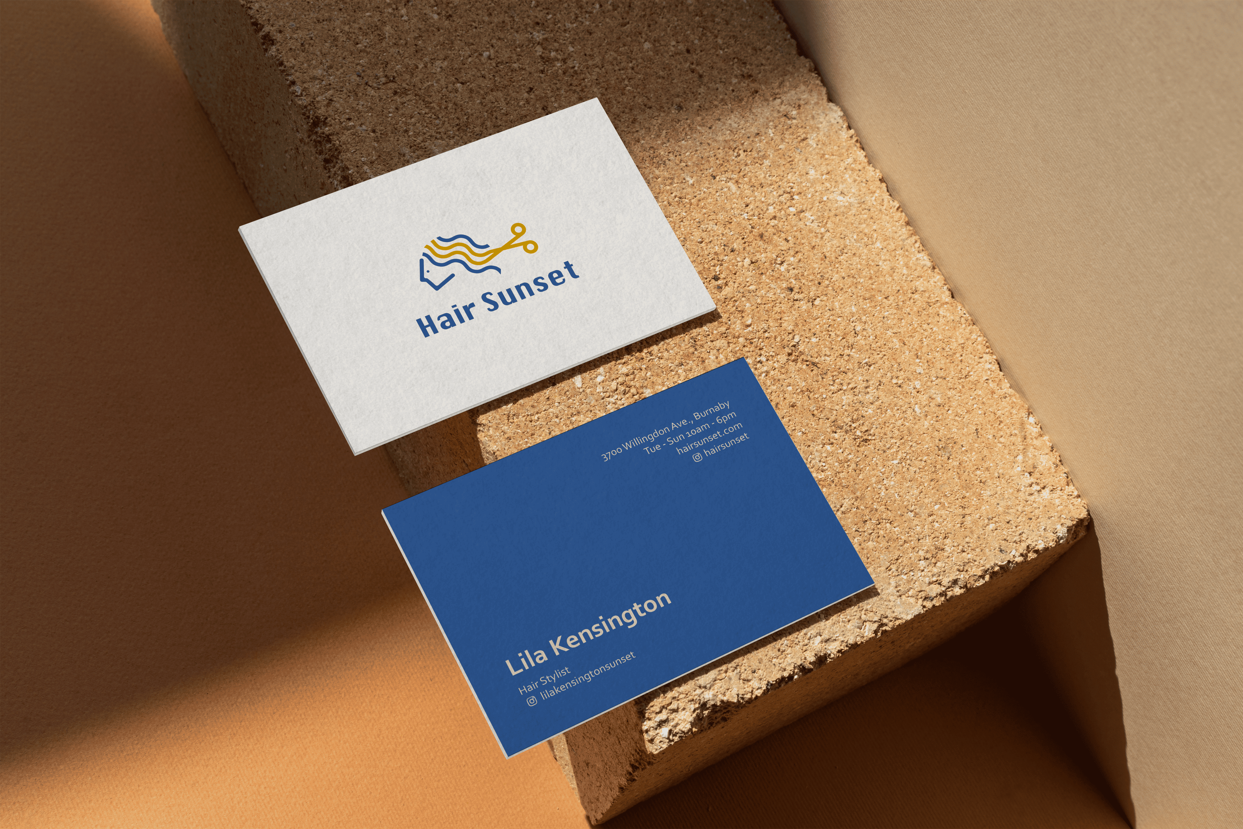 Hair Sunset Business Card
