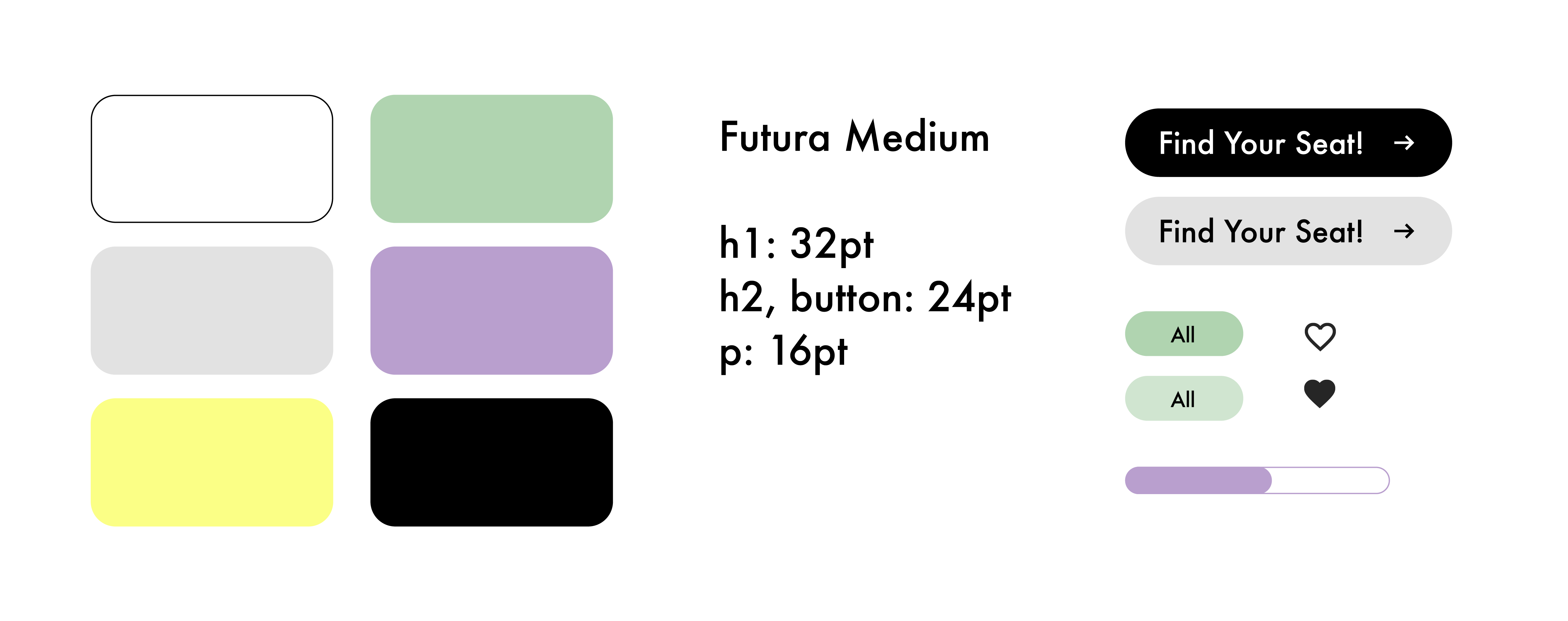 Spotlight styleguide include color, typography, and design assets like buttons