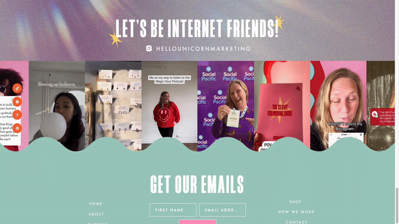 After redesign of footer section